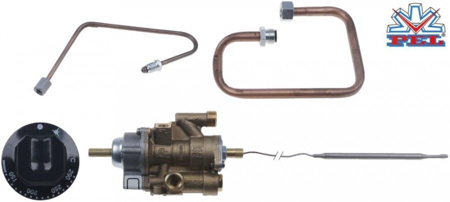 gas thermostat PEL type 25ST 150-290°C gas input M16x1,5 pipe input ø 10mm