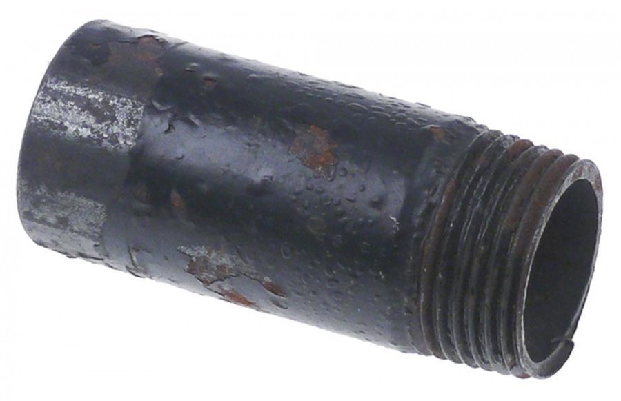 burner pipe ø 34mm thread 1" steel L 77mm