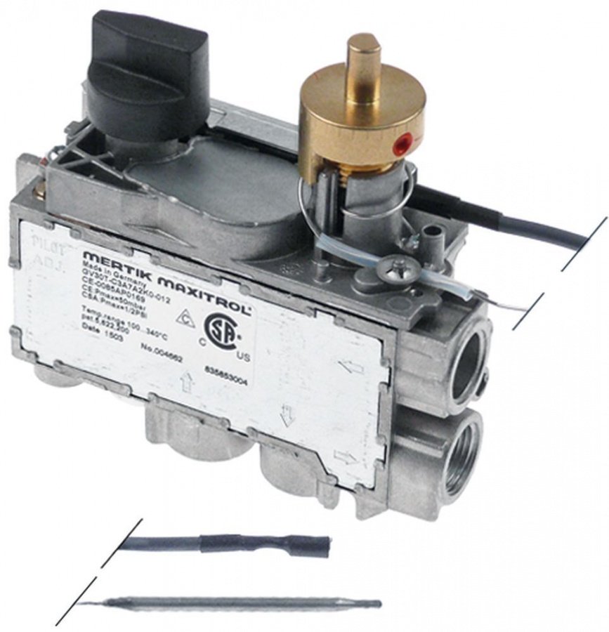 Valva de gaz termostatica MERTIK tip GV30T-C3A7A2K0, temp. 100-340°C - 106814