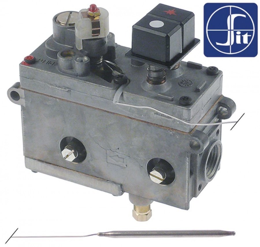 gas thermostat SIT type MINISIT 710 t.max. 310°C 70-310°C gas inlet 1/2" gas outlet 3/8"