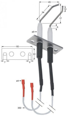 Electrod de aprindere L 60 mm - 106996