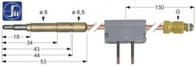 Termocupla intrerupta SIT, L 1000 mm, cap ø 6.0(6.5) mm, filet racord M9x1 - 107164