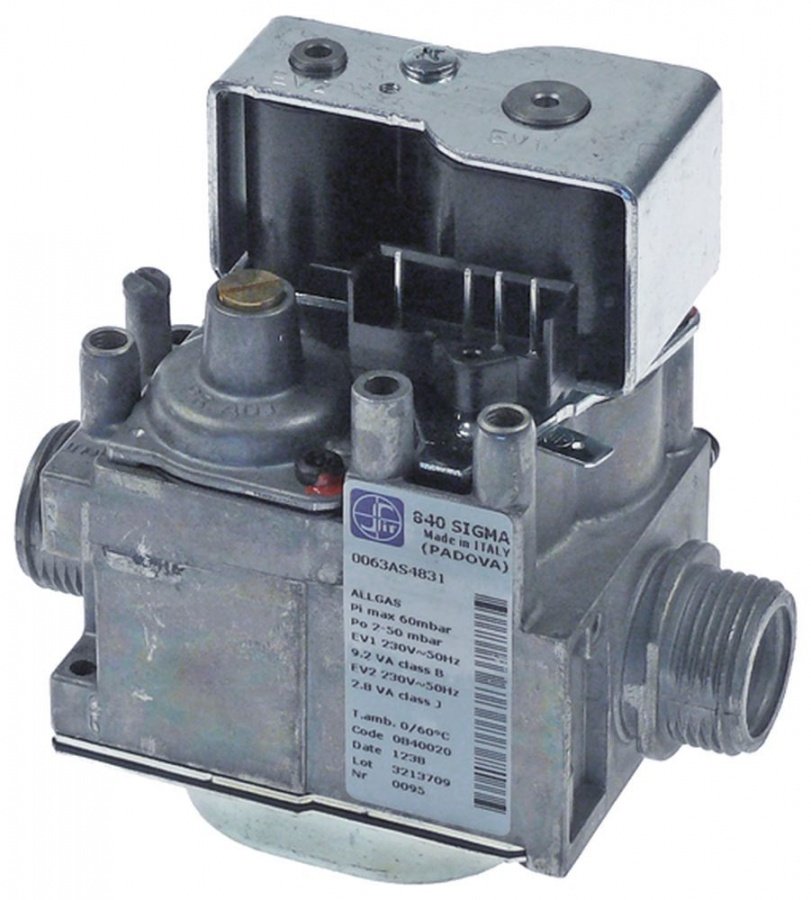 Valva de gaz 840 Sigma 230 V, 50 Hz, intrare 3/4", iesire 3/4", 2-50 mbar, SIT 0.840.020 - 107241