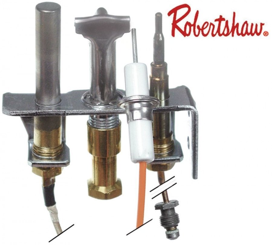 pilot burner ROBERTSHAW type 4SHR-44 3 flames LPG code 11 for pipe ø 1/4" CCT