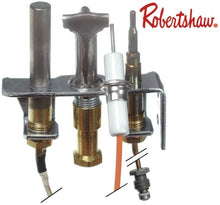 pilot burner ROBERTSHAW type 4SHR-44 3 flames natural gas code 18 for pipe ø 1/4" CCT