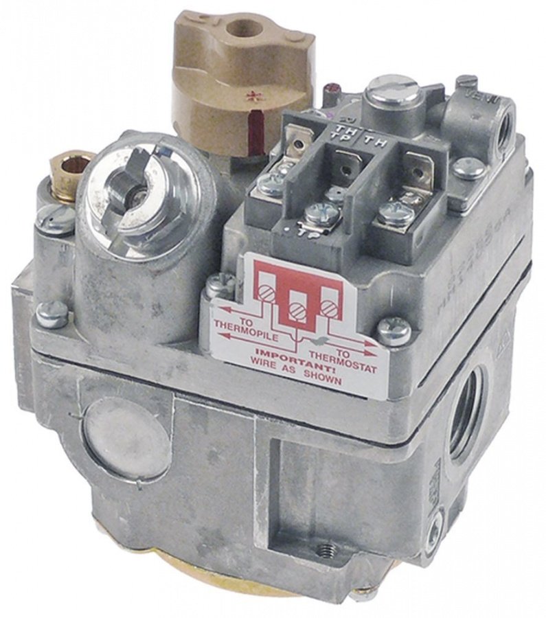 Valva de gaz Robertshaw U7000MVRL, operator millivolt, racorduri 1/2", filet termocupla 11/32" - 107354
