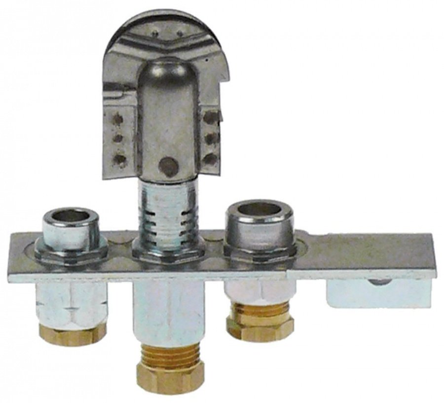 pilot burner POLIDORO 3 flames natural gas nozzle type 29-2 code 29.2 gas connection 6mm