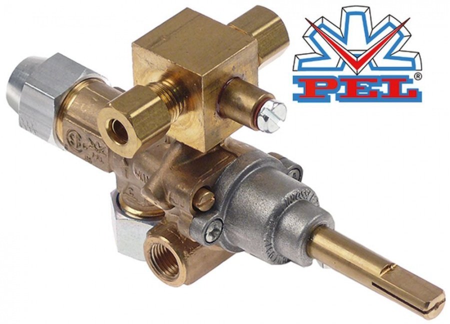 gas tap PEL type 21S gas input M16x1,5 (tube ø 10mm)