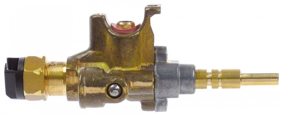 Robinet de gaz SABAF tip 10, intrare gaz flansa ø 16 mm, duza bypass ø 0,27 mm - 107379