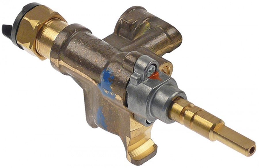 Robinet de gaz SABAF, tip 10, intrare gaz flansa ø 16 mm, duza bypass ø 0,24 mm - 107382