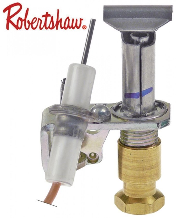 pilot burner ROBERTSHAW type  2 flames natural gas code 18 for pipe ø 1/4" CCT