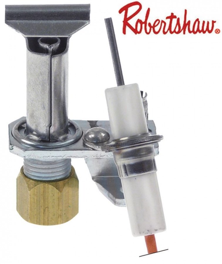 pilot burner ROBERTSHAW type  2 flames natural gas code 18 for pipe ø 1/4" CCT