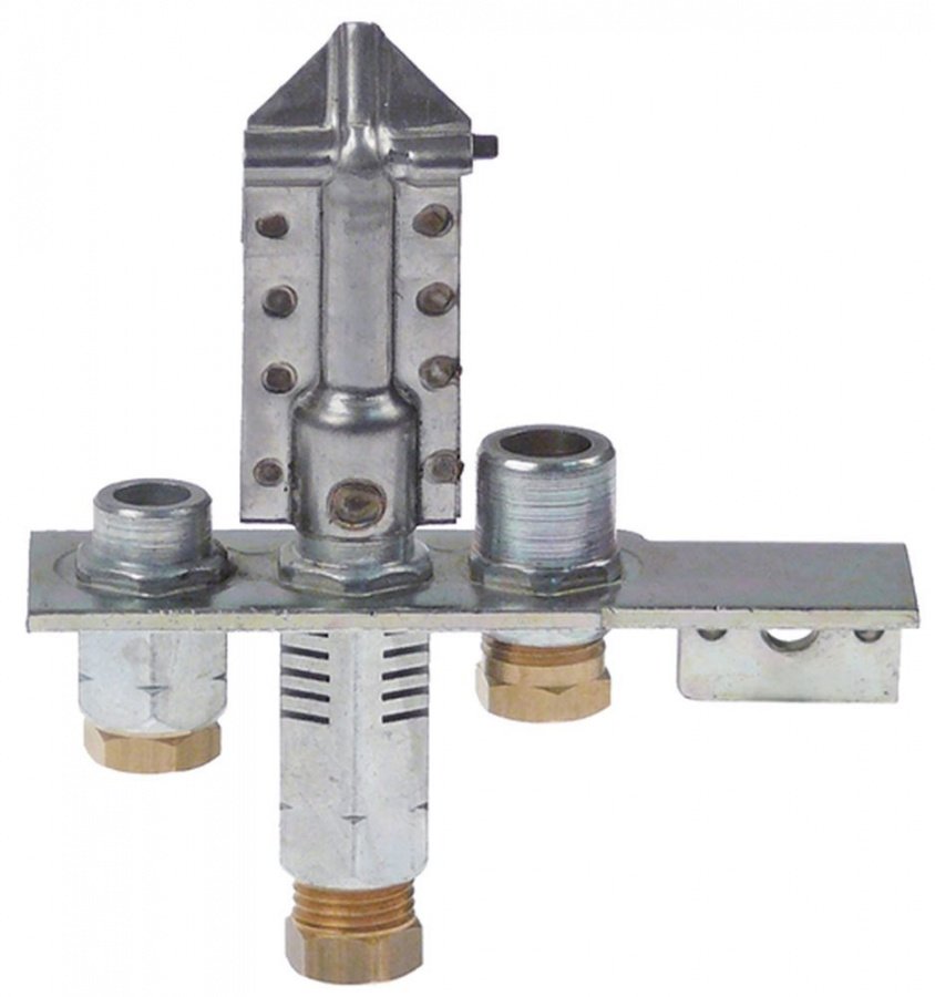 pilot burner POLIDORO 3 flames natural gas code 29.2 gas connection 6mm