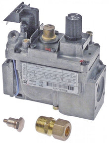 gas valve series 820 0,17V gas inlet 1/2" gas outlet 1/2" thermocouple connection M9x1 - 107430