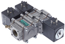 solenoid valve gas 2-ways 3-fold 230V inlet ½" outlet ½" L 105mm p max 0,065bar