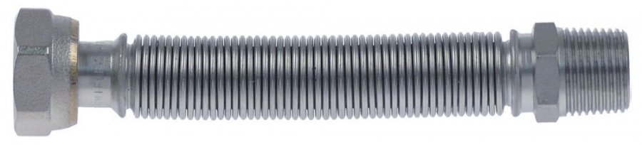gas line connection 3/8" IT - 3/8" ET L 108mm ED ø 16mm SS flexible DN11