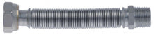 gas line connection 3/8" IT - 3/8" ET L 108mm ED ø 16mm SS flexible DN11