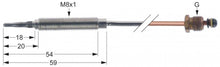 thermocouple nickel-plated M8x1 M10x1 L 600mm