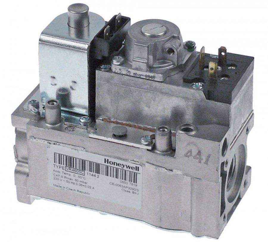 gas valve type VR4605A 230V 50Hz gas inlet 1/2" gas outlet 1/2" pressure range 2,5-20mbar