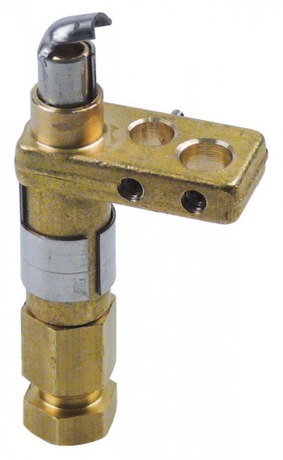 pilot burner 1 flame LPG nozzle ø 0,22mm gas connection 6mm