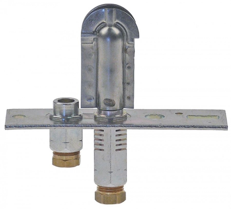 pilot burner POLIDORO 2 flames gas connection 6mm