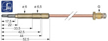 Termocupla 1500 mm, cap ø 6,0 (6,5) mm, racord M10x1, SIT - 107621