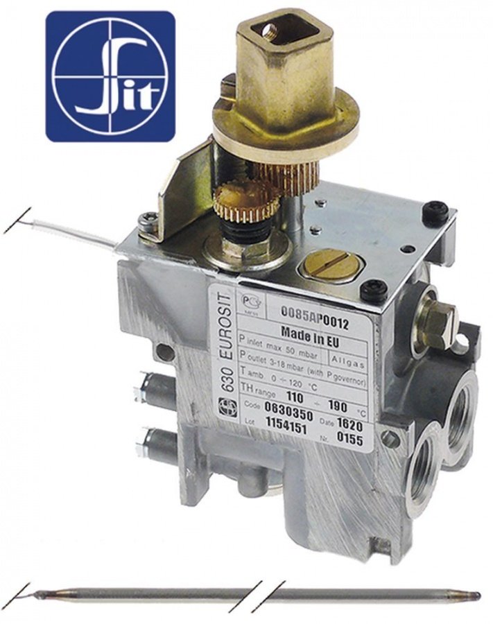Valva de gaz termostatica SIT 630 Eurosit , 110-190°C, racord 3/8'', SIT 0.630.350 - 107781