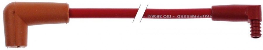 cablu de aprindere DI ø 7/4mm grosime peretemm P 1m silicon temperatură permanentă°C T.max. 155°C