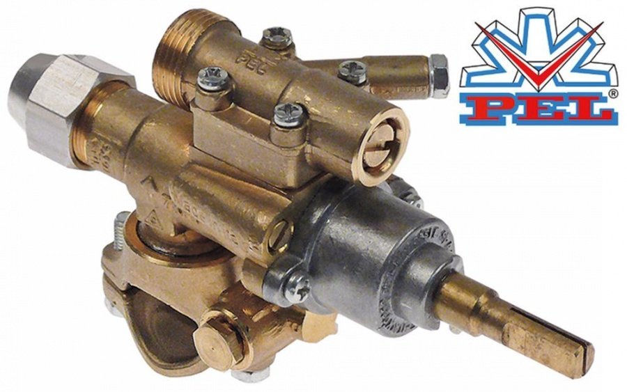 robinet de gaz PEL tip 22S/O intrare gaz flanșă de țeavă ø21mm ø DB 0mm
