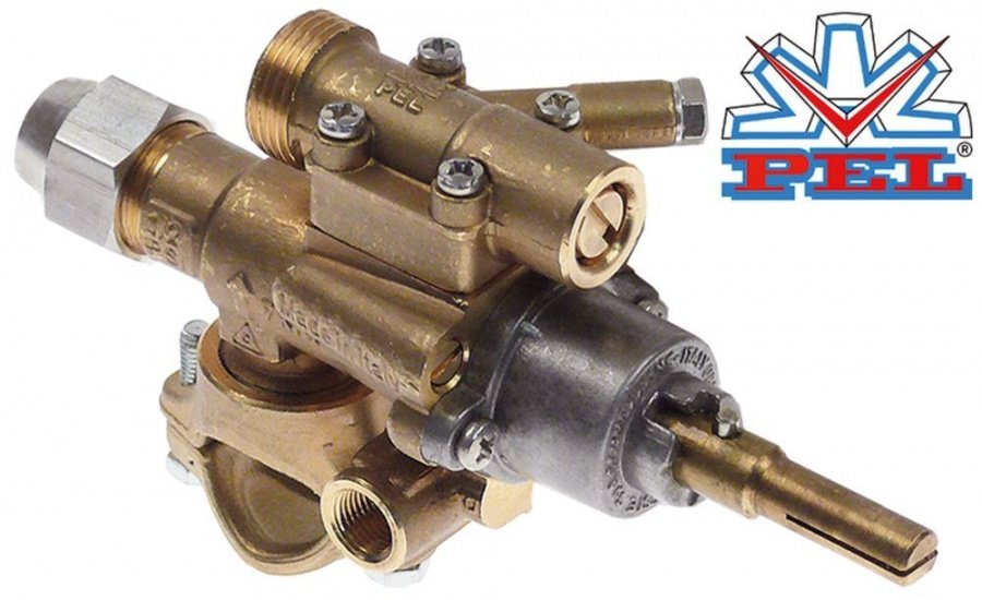 robinet de gaz PEL tip 22S/O intrare gaz flanșă de țeavă ø21mm ø DB 0mm