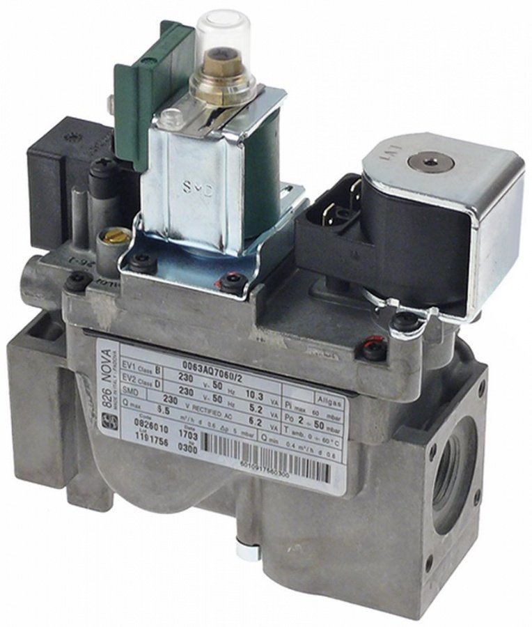 valva de gaz SIT serie Novasit 826 230V 50Hz intrare gaz 1/2\ ieșire gaz 1/2\""