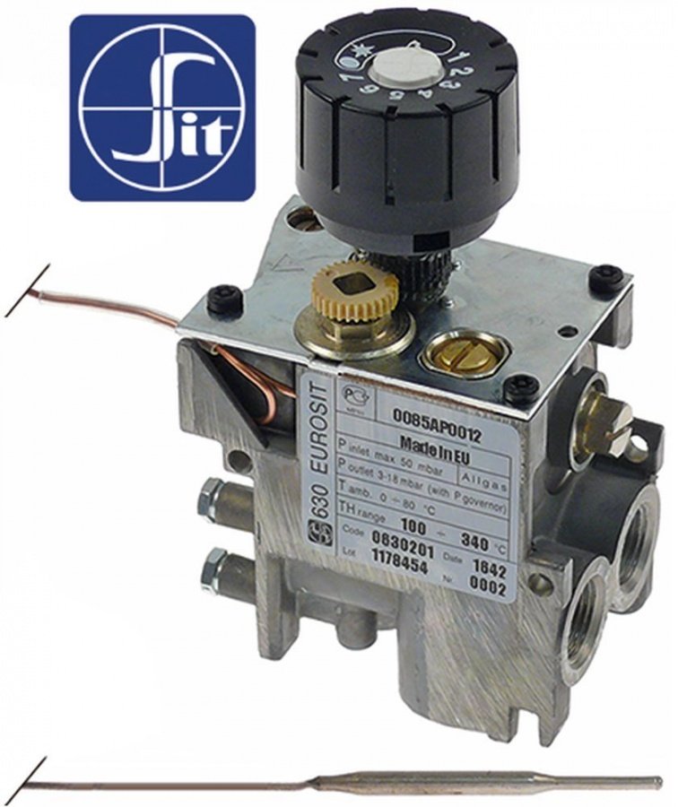 Valva de gaz termostatica SIT 630 Eurosit 100-340°C, racorduri 3/8" - 107834