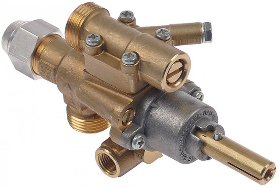 gas tap AB type A62 gas inlet M20x1.5 (tube ø 12mm)