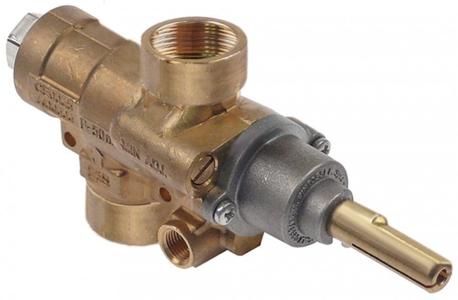 gas tap AB type A63C gas inlet 3/4"x14 BSP-F gas outlet 3/4"x14 BSP-F