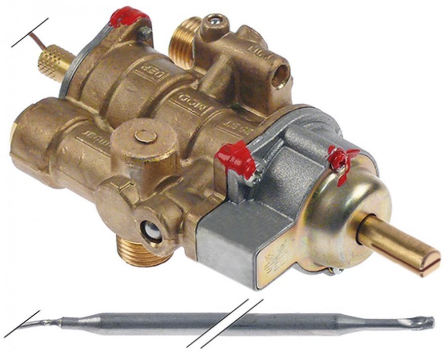 gas thermostat AB type A65T 100-300°C gas inlet M16x1.5 gas outlet M16x1.5 - 107915