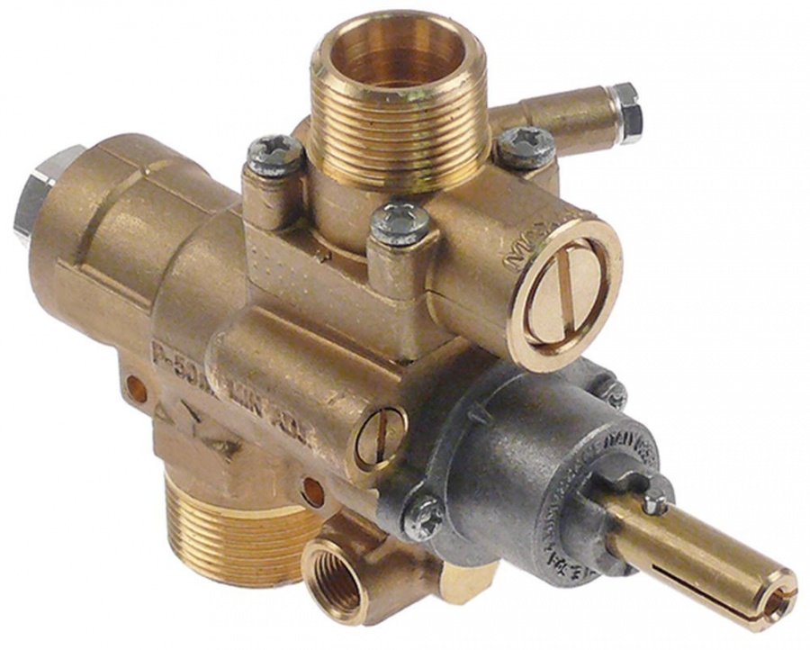 gas tap AB type  gas inlet M28x1.5 (tube ø 20mm) gas outlet M24x1.5 (tube ø 16mm)