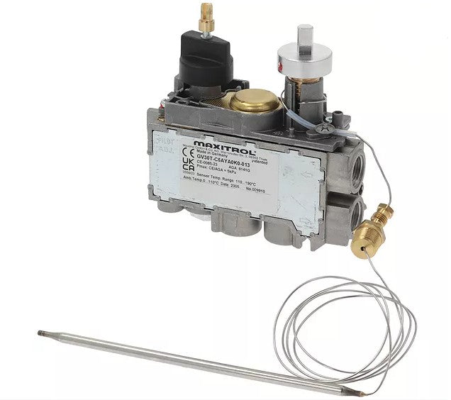 Valva de gaz termostatica 110-190°C, MERTIK tip GV30T-C5AYA0K0-010, intrare/iesire gaz 3/8" - 107998