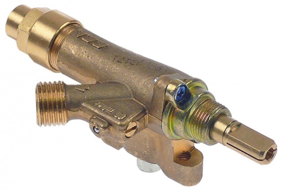 Robinet de gaz ECA, flansa ø 21mm, duza bypass ø 0,55 mm - 109096