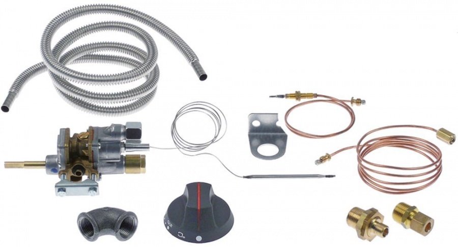 gas thermostat kit type MT7200 gas input pipe flange pipe input ø 8mm