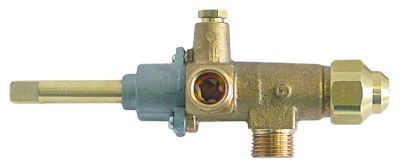 Robinet de gaz CAL-3200, intrare M18x1.5 mm, filet termocupla M8x1 mm, ax 10x8 mm - 109500