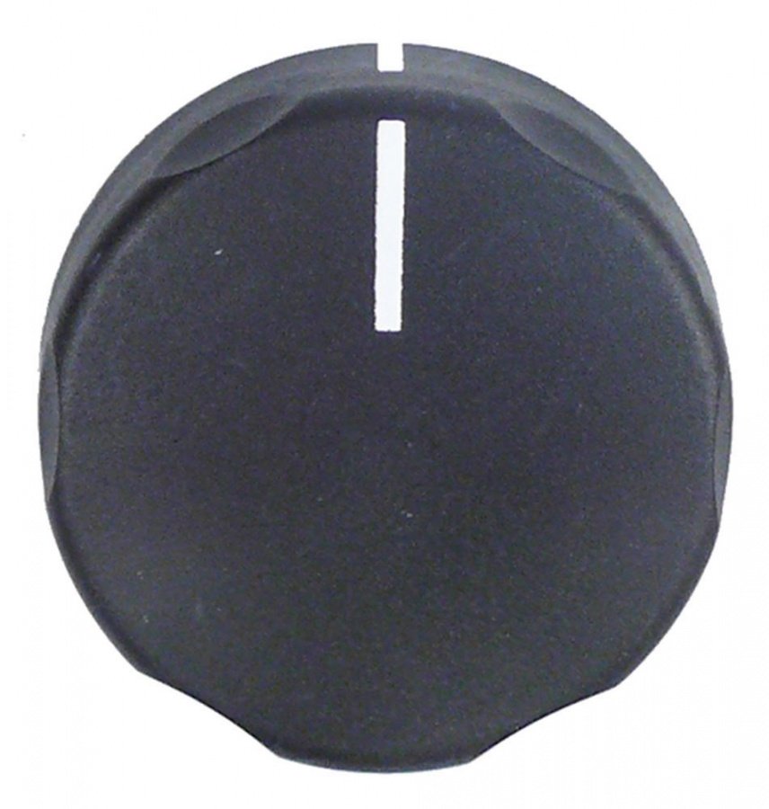 Buton negru ø 50 mm, ax. ø 6x4,6 mm, GIERRE - 110000