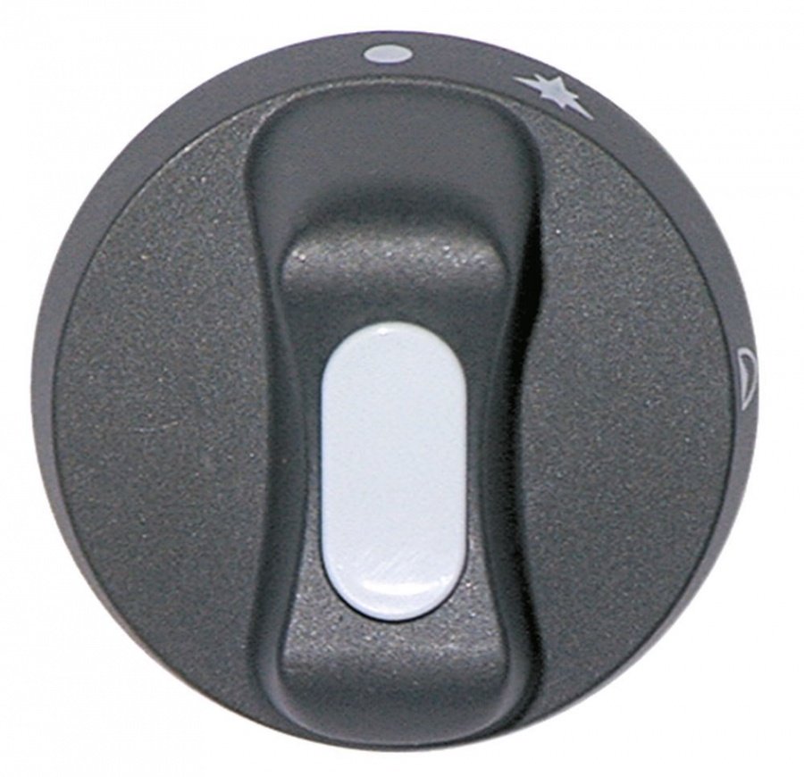 Buton robinet de gaz Silko ø 65 mm, ax ø 10x8 mm, tesitura jos - 110035