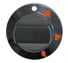 knob gas tap with ignition flame ø 60mm shaft ø 10x8mm shaft flat upper black