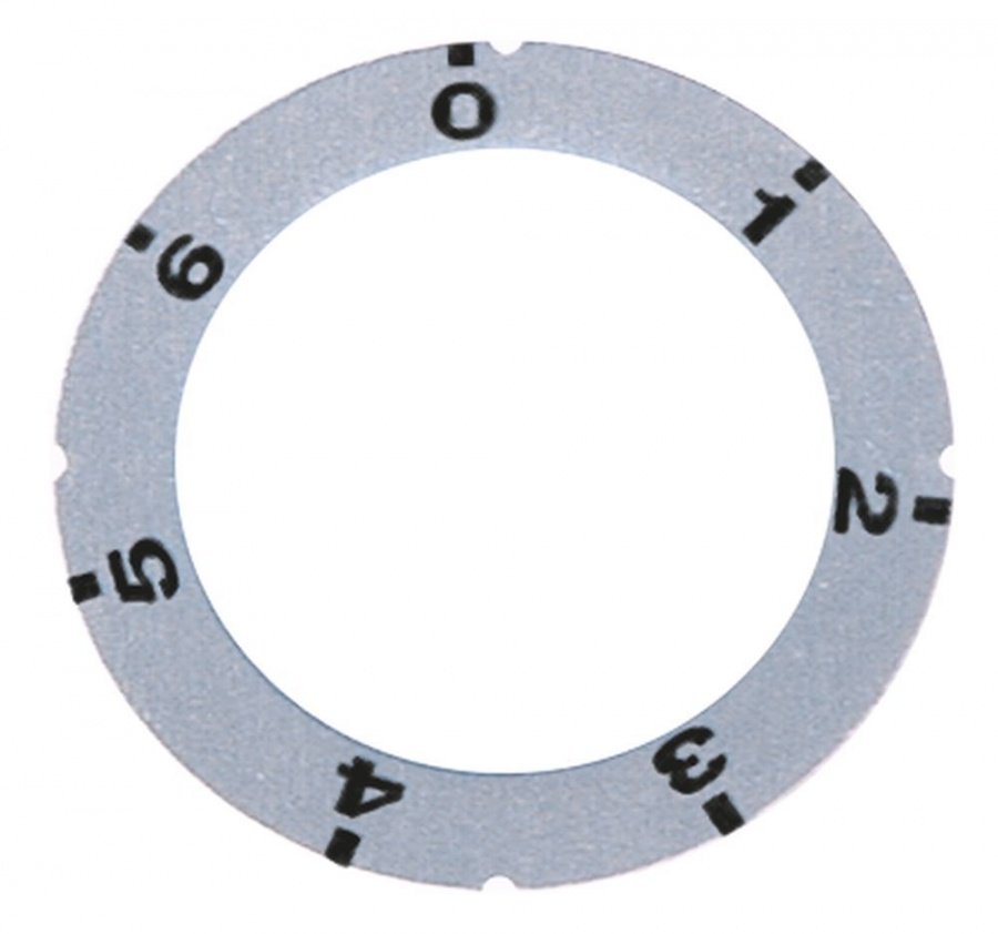 knob dial plate switch 7-position silver - Code 110077