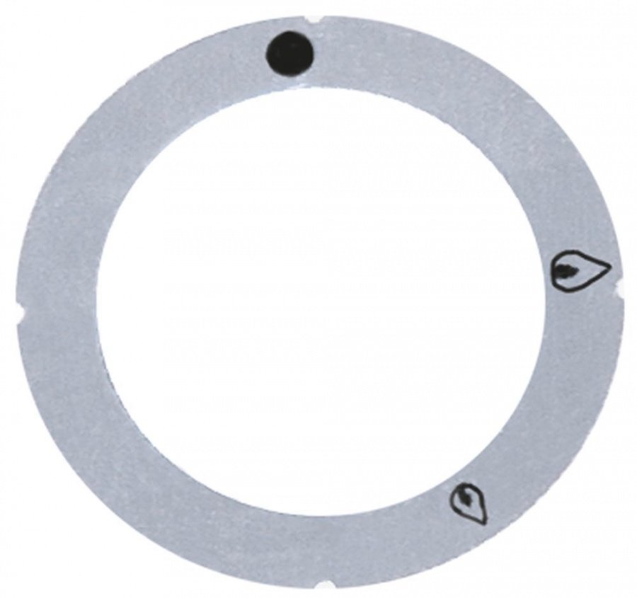 Disc autoadeziv cu simboluri, pentru buton robinet de gaz - 110083