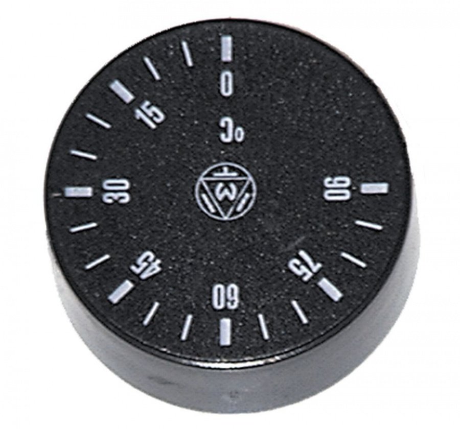 Buton termostat 0-90°C, ø 42 mm, ax ø 6x4,6 mm - 110100