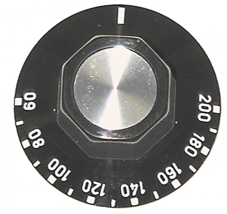 Buton termostat 90-200°C, ø 50 mm, ax ø 6x4.6 mm - 110121