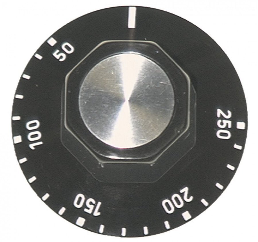 Buton termostat 50-250°C, ø 50 mm, ax ø 6 x 4,6 mm - 110122