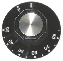 Buton termostat 30-85°C, negru, ø 50 mm - 110133