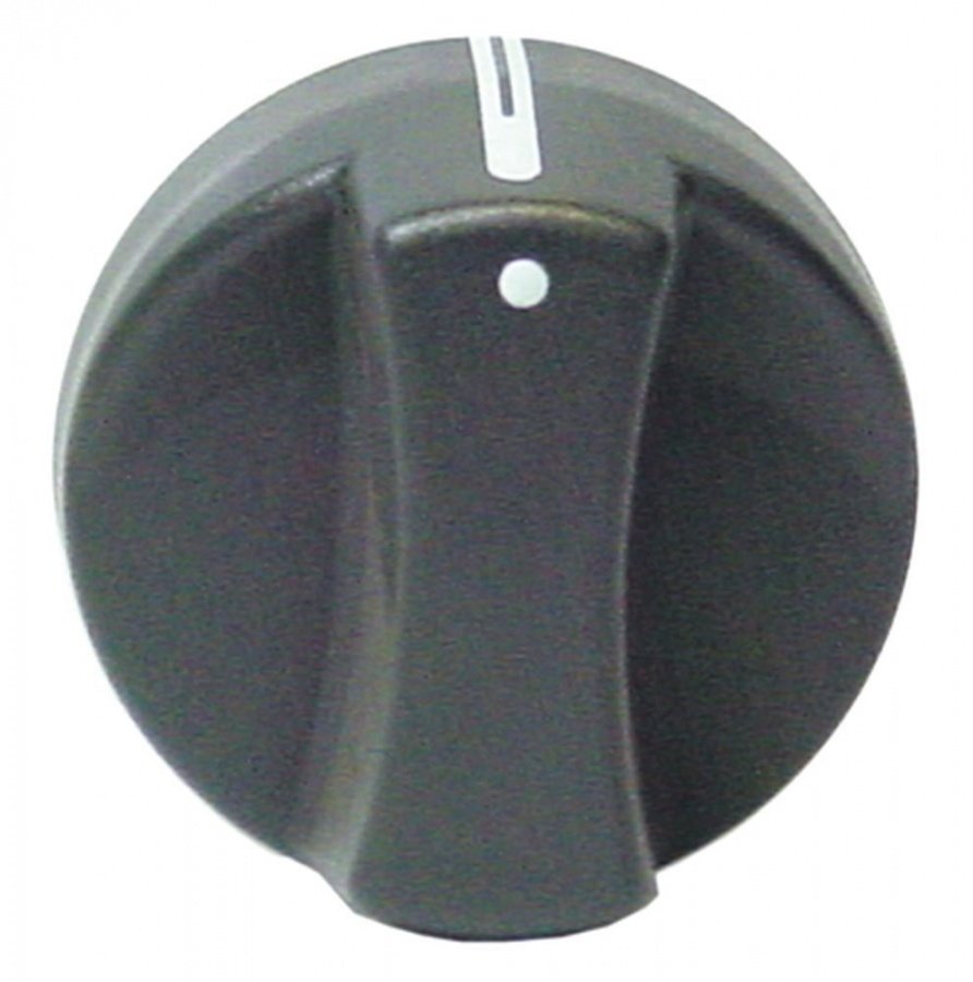 knob switch zero mark ø 55mm shaft ø 6x4,6mm shaft flat upper black